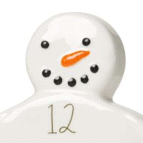Rae Dunn Snowman wall clock - Picture 2 of 3